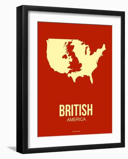 British America Poster 2-NaxArt-Framed Art Print