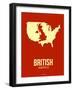 British America Poster 2-NaxArt-Framed Art Print