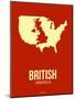 British America Poster 2-NaxArt-Mounted Art Print