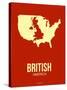 British America Poster 2-NaxArt-Stretched Canvas