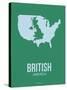 British America Poster 3-NaxArt-Stretched Canvas