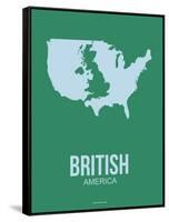 British America Poster 3-NaxArt-Framed Stretched Canvas