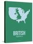 British America Poster 3-NaxArt-Stretched Canvas