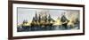 British and American Ships Engaged in the Battle of Lake Erie, 1813-null-Framed Giclee Print