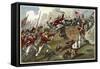 British and American Troops at the Battle of Bunker Hill During the American Revolutionary War-null-Framed Stretched Canvas