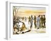 British and German Soldiers Hold a Christmas Truce During the Great War-Angus Mcbride-Framed Giclee Print