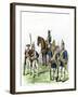 British and Hessian Soldiers in the American Revolution-null-Framed Giclee Print