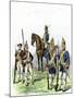 British and Hessian Soldiers in the American Revolution-null-Mounted Giclee Print