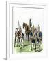 British and Hessian Soldiers in the American Revolution-null-Framed Giclee Print