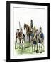 British and Hessian Soldiers in the American Revolution-null-Framed Giclee Print