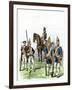 British and Hessian Soldiers in the American Revolution-null-Framed Giclee Print