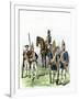 British and Hessian Soldiers in the American Revolution-null-Framed Giclee Print