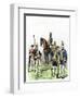 British and Hessian Soldiers in the American Revolution-null-Framed Giclee Print