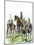 British and Hessian Soldiers in the American Revolution-null-Mounted Giclee Print