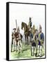 British and Hessian Soldiers in the American Revolution-null-Framed Stretched Canvas