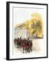 British Army Burning the White House in 1814 during the War of 1812-null-Framed Giclee Print