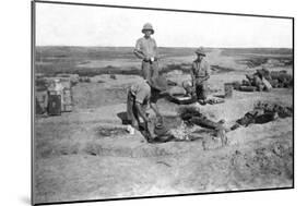 British Army C Company Cooking, Mesopotamia, Wwi, 1918-null-Mounted Giclee Print