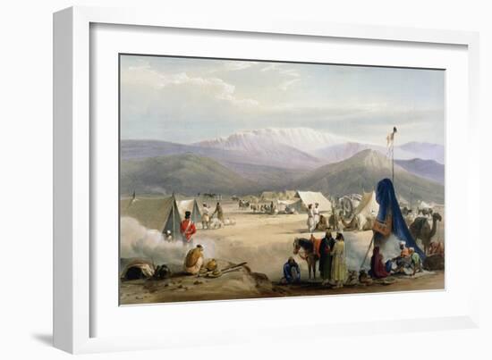 British Army Camp at Dadur at the Entrance to the Bolan Pass, First Anglo-Afghan War, 1838-1842-James Atkinson-Framed Giclee Print