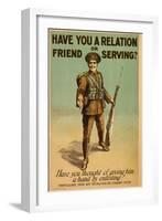 British Army Recruitment Poster-null-Framed Art Print