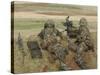 British Army Soldiers Participate in Sustained Fire Training-Stocktrek Images-Stretched Canvas