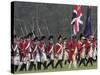 British Army Takes the Field in a Reenactment of the Surrender at Yorktown Battlefield, Virginia-null-Stretched Canvas