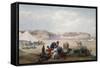 British Army under Canvas at Roree on the Indus, First Anglo-Afghan War, 1838-1842-James Atkinson-Framed Stretched Canvas