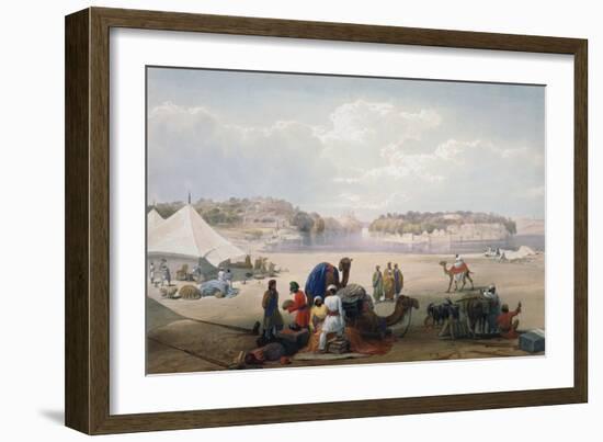 British Army under Canvas at Roree on the Indus, First Anglo-Afghan War, 1838-1842-James Atkinson-Framed Giclee Print