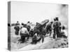 British Artillery at Gallipoli WWI-Robert Hunt-Stretched Canvas