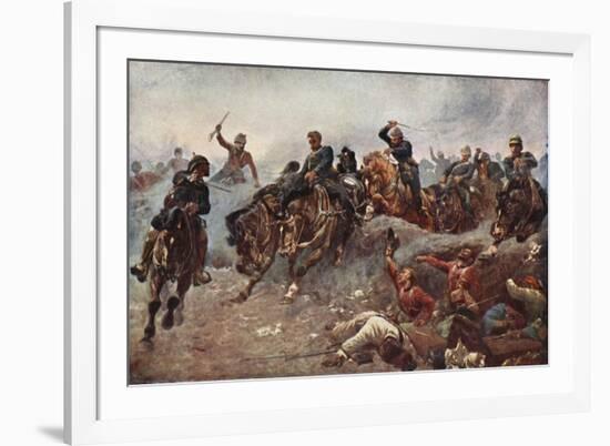 British Artillery Entering Enemy Lines at Tel El-Kebir, 1882-John Charlton-Framed Giclee Print