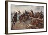 British Artillery Entering Enemy Lines at Tel El-Kebir, 1882-John Charlton-Framed Giclee Print