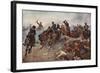 British Artillery Entering Enemy Lines at Tel El-Kebir, 1882-John Charlton-Framed Giclee Print