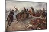 British Artillery Entering Enemy Lines at Tel El-Kebir, 1882-John Charlton-Mounted Giclee Print