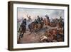 British Artillery Entering the Enemy Lines at Tel-El-Kebir, 1882-John Charlton-Framed Giclee Print