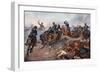 British Artillery Entering the Enemy Lines at Tel-El-Kebir, 1882-John Charlton-Framed Giclee Print