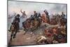 British Artillery Entering the Enemy Lines at Tel-El-Kebir, 1882-John Charlton-Mounted Giclee Print