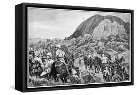 British Artillery Going to the Attack on Spion Kop, 2nd Boer War, 24 January 1900-Richard Caton Woodville II-Framed Stretched Canvas