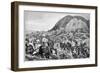 British Artillery Going to the Attack on Spion Kop, 2nd Boer War, 24 January 1900-Richard Caton Woodville II-Framed Giclee Print