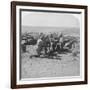 British Artillery in Action, South Africa, 2nd Boer War, 6 February 1900-Underwood & Underwood-Framed Giclee Print