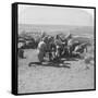 British Artillery in Action, South Africa, 2nd Boer War, 6 February 1900-Underwood & Underwood-Framed Stretched Canvas