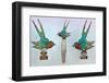 British Arts and Crafts Hair Combs with Swallows-null-Framed Photographic Print