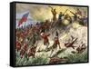 British Assault on the American Position Atop Breed's Hill, Battle of Bunker Hill, c.1775-null-Framed Stretched Canvas