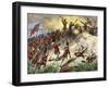 British Assault on the American Position Atop Breed's Hill, Battle of Bunker Hill, c.1775-null-Framed Giclee Print