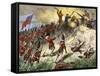 British Assault on the American Position Atop Breed's Hill, Battle of Bunker Hill, c.1775-null-Framed Stretched Canvas