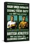 British Athletes! Will You Follow This Glorious Example?-Johnson, Riddle & Co-Framed Stretched Canvas