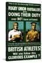 British Athletes! Will You Follow This Glorious Example?-Johnson, Riddle & Co-Stretched Canvas