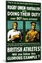 British Athletes! Will You Follow This Glorious Example?-Johnson, Riddle & Co-Mounted Art Print