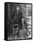 British Author G. K. Chesterton and His Wife Outdoors, in Portrait-Emil Otto Hoppé-Framed Stretched Canvas