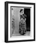 British Author/Illustrator Beatrix Potter Posing Outside with Her Dog at Age 15-Rupert Potter-Framed Photographic Print