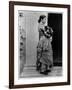 British Author/Illustrator Beatrix Potter Posing Outside with Her Dog at Age 15-Rupert Potter-Framed Photographic Print