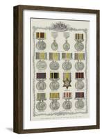 British Awards for Valour on Sea and Land During the Last Fifty Years-null-Framed Giclee Print